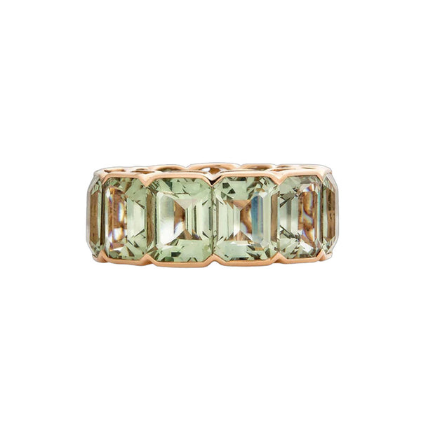 Piranesi Pietra Emerald Cut Green Amethyst Eternity Band – Jacob James