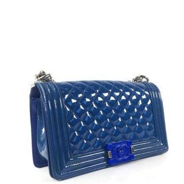 Chanel boy bag patent leather hot sale