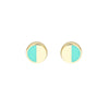Turquoise High Polished Stud Earrings