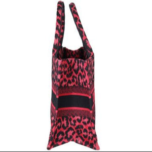 Christian Dior Leopard Book Tote