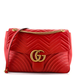 Gucci Large GG Marmont Matelassé Flap Bag
