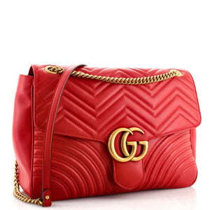 Gucci Large GG Marmont Matelassé Flap Bag