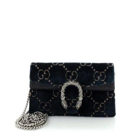 Gucci Velvet Super Mini Dionysus Crossbody Bag