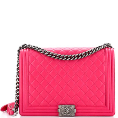 Chanel Large Lambskin Boy Bag