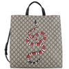 Gucci Snake GG Supreme Tote Crossbody