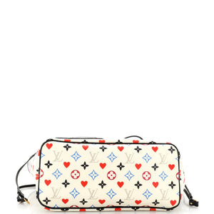 Louis Vuitton Multicolor Game On Neverfull MM w/ Pouch