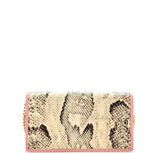 Gucci 1955 Horsebit Python Wallet on Chain
