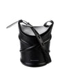 Alexander McQueen Curve Leather Bucket Bag