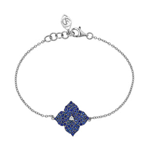 Piranesi Small Blue Sapphire Floral Bracelet