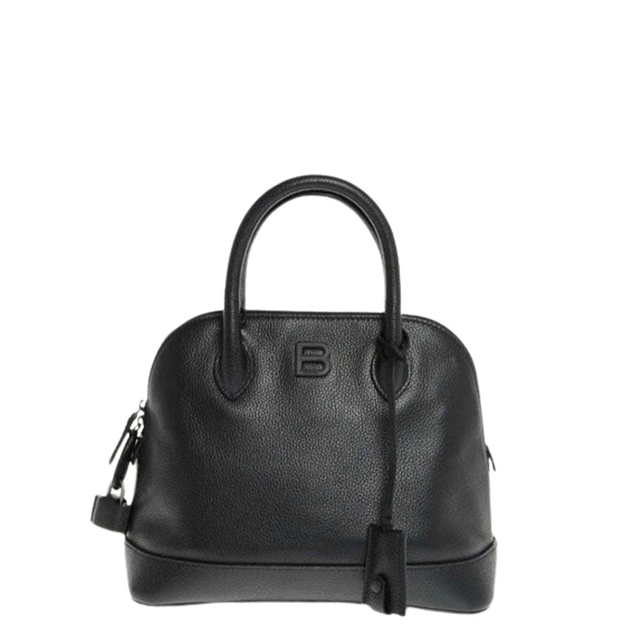 Balenciaga Ville XXS Logo Pebbled Leather Top-Handle Bag