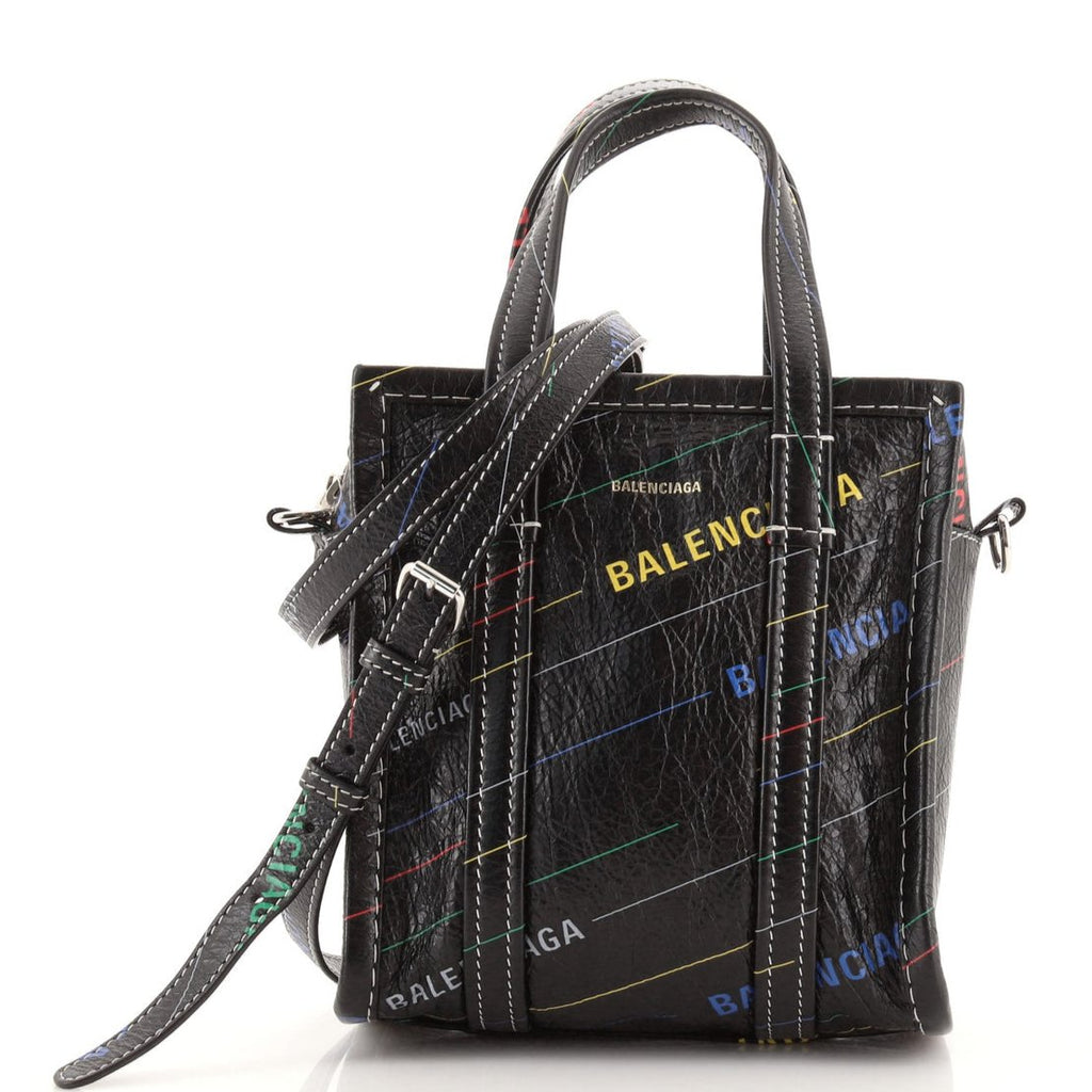 Balenciaga Agneau Arena Logo XS Bazar Shopper