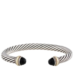 David Yurman Black Onyx Cable Cuff Bracelet