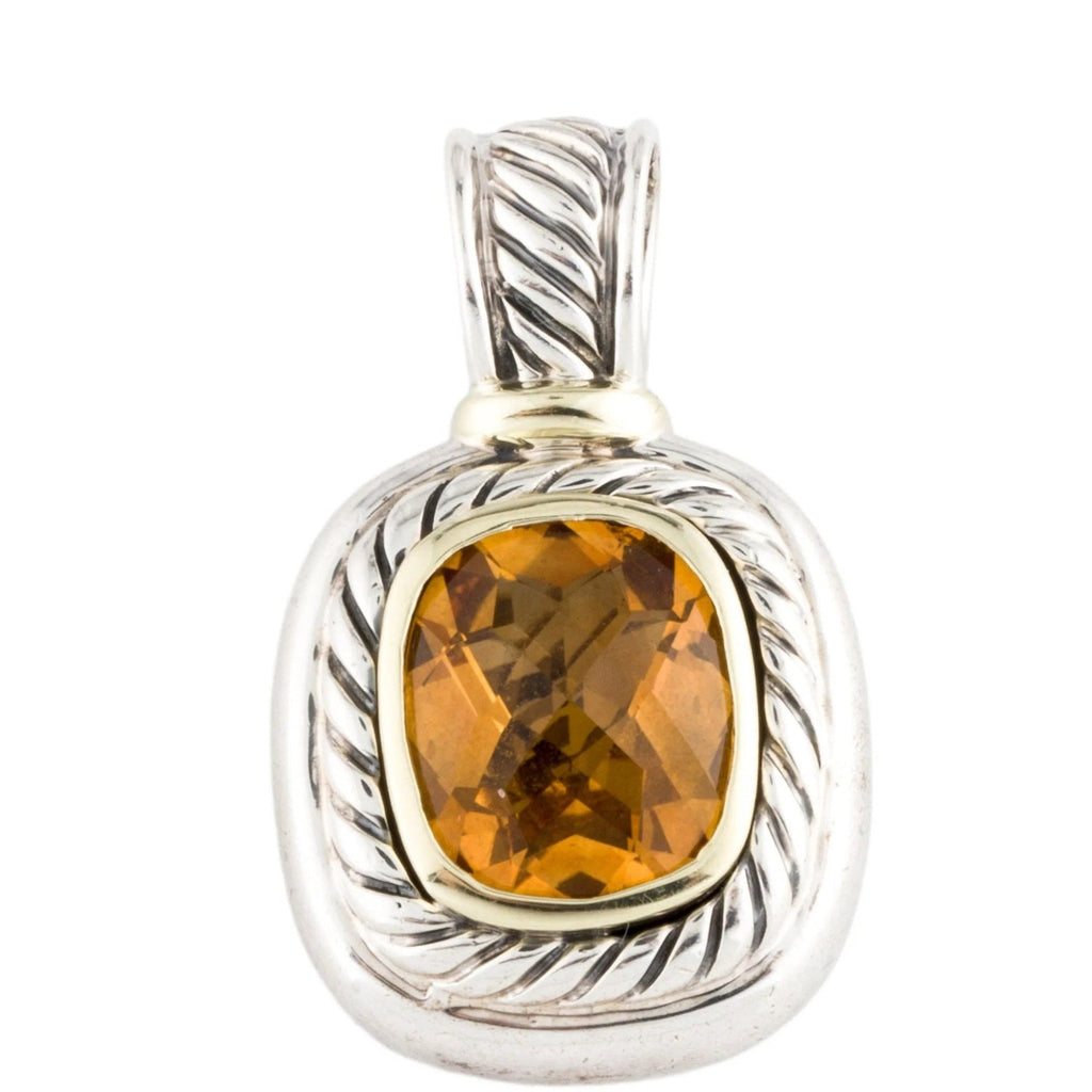 David Yurman Citrine Albion Enhancer Pendant