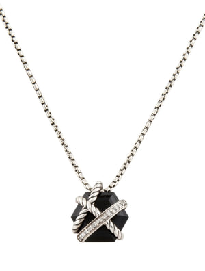 David Yurman Onyx Cable Wrap Necklace