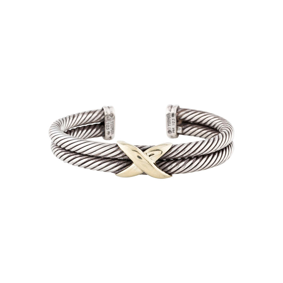 David Yurman X Double Cable Bracelet