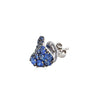 Piranesi Small Blue Sapphires Wave Heart Earrings