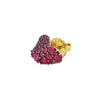 Piranesi Small Ruby Wave Heart Earrings