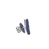 Piranesi Medium Blue Sapphires Wave Heart Earrings