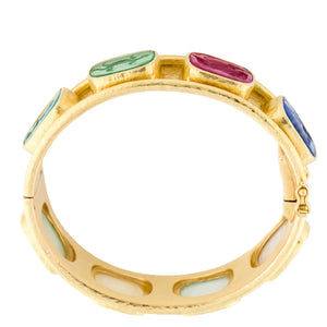 Elizabeth Locke Intaglio Bangle Bracelet