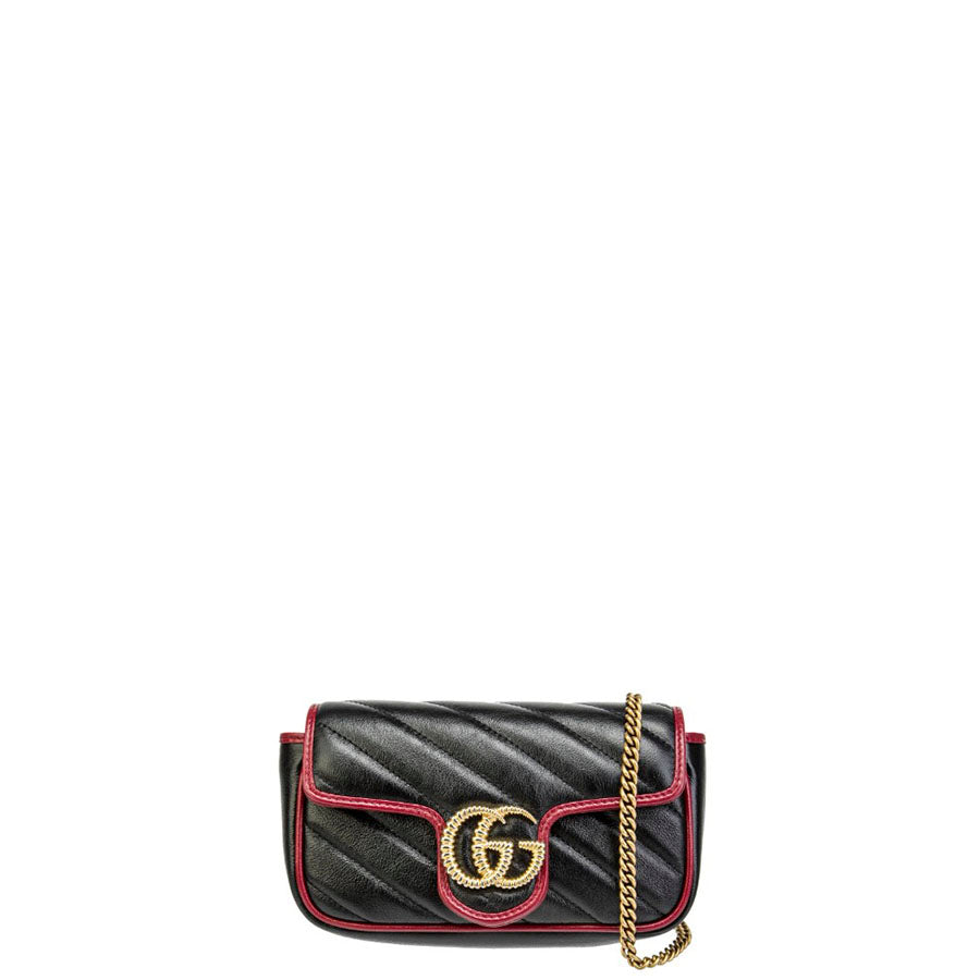 Gucci GG Torchon Marmont Matelassé  Super Mini Bag