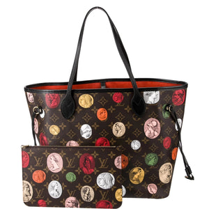 Louis Vuitton X FORNASETTI Cameo Neverfull MM w/ Pouch