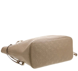 Louis Vuitton Monogram Giant Empreinte Neverfull MM w/ Pouch