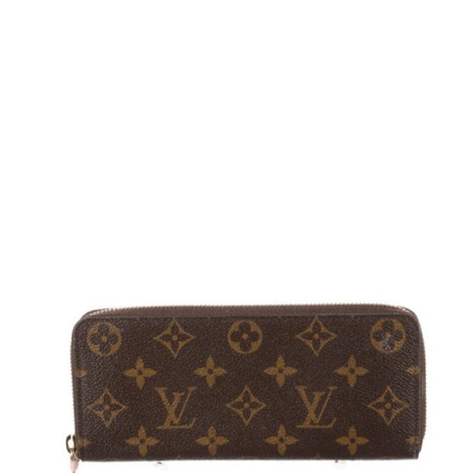 Louis Vuitton Rose Clemence Zippy Wallet