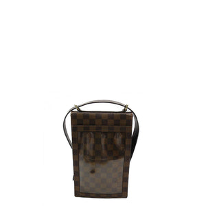 Louis Vuitton Portobello Damier Ebene Shoulder Bag Brown