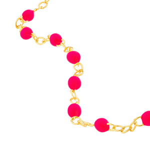 Enamel Bead Piatto Chain Bracelet