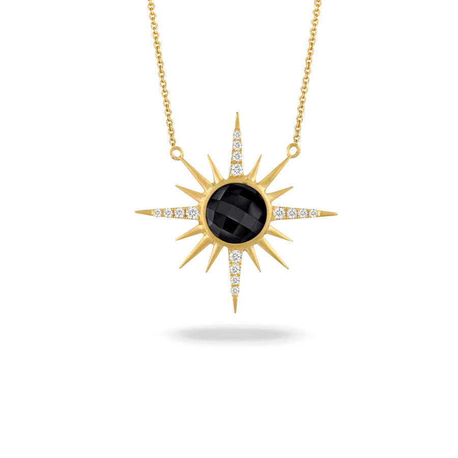 Doves by Doron Paloma 18kt Gold Diamond & Black Onyx Necklace