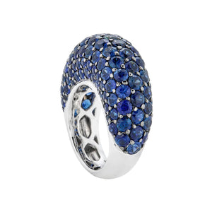 Piranesi Dome Blue Sapphire Ring