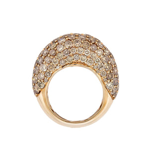 Piranesi Dome Champagne Diamond Ring
