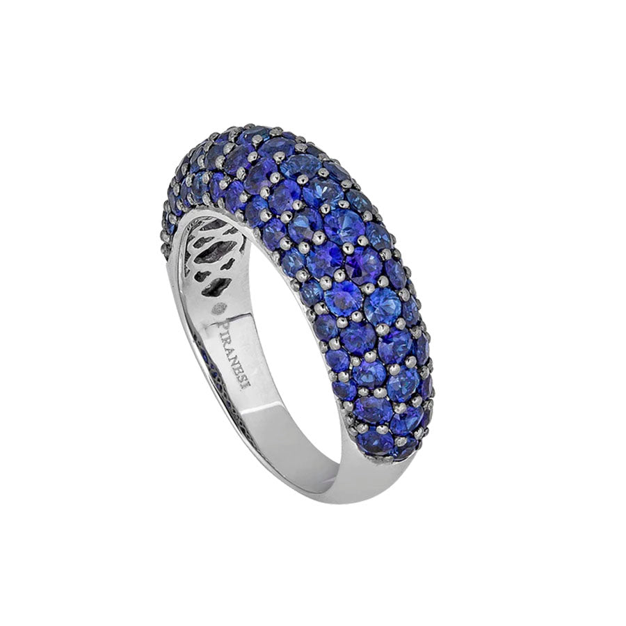 Piranesi Small Dome Blue Sapphire Ring