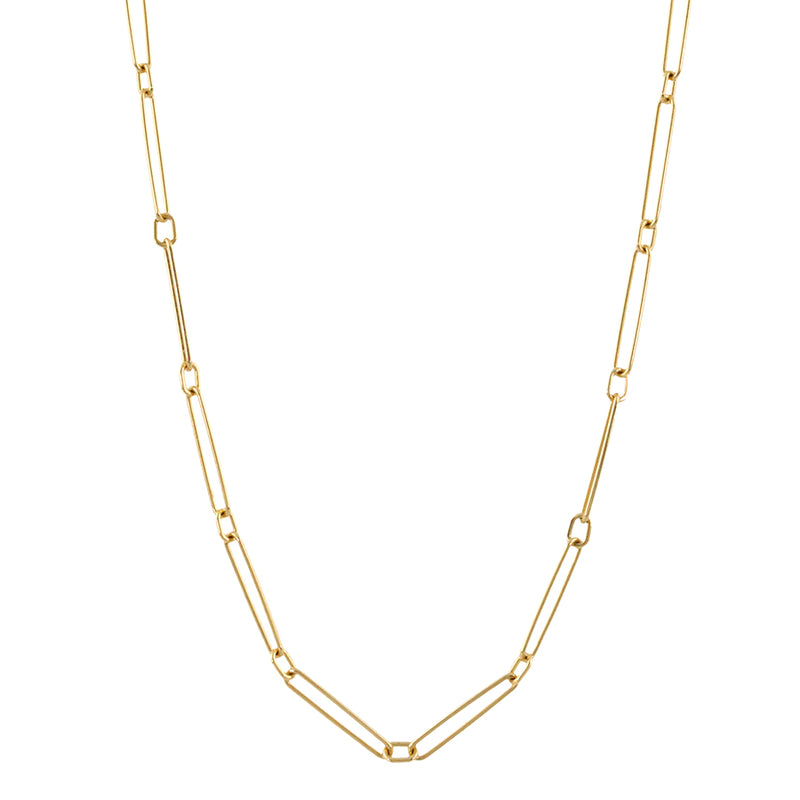 Doves by Doron Paloma 18Kt Gold Stretched Paper Clip Necklace