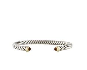 David Yurman Citrine Classic Cable Cuff Bracelet