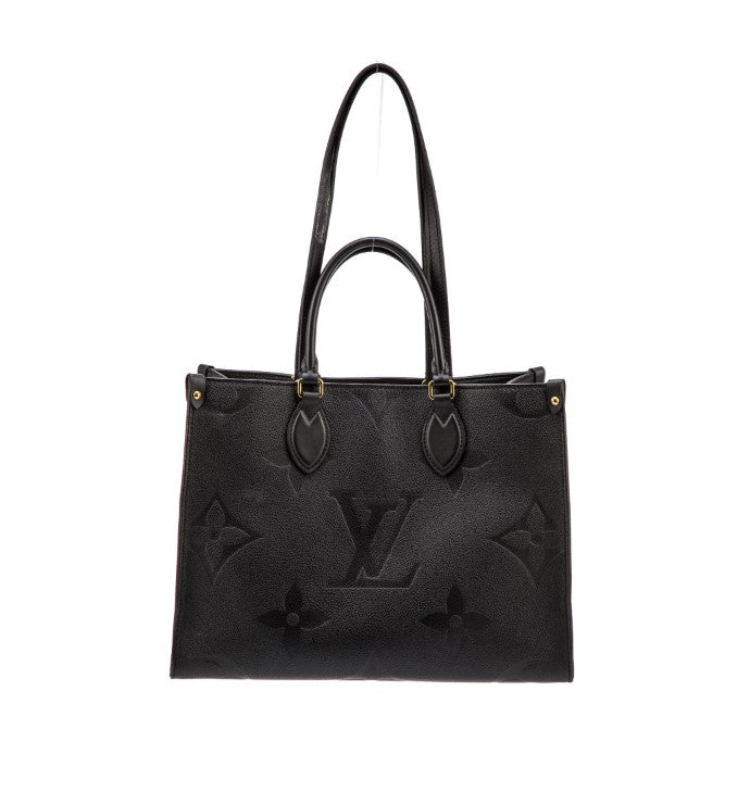 Louis Vuitton Black Empriente Leather Giant Monogram Onthego Tote