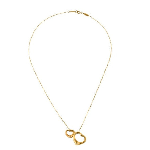 Tiffany & Co Double Heart Pendant Necklace
