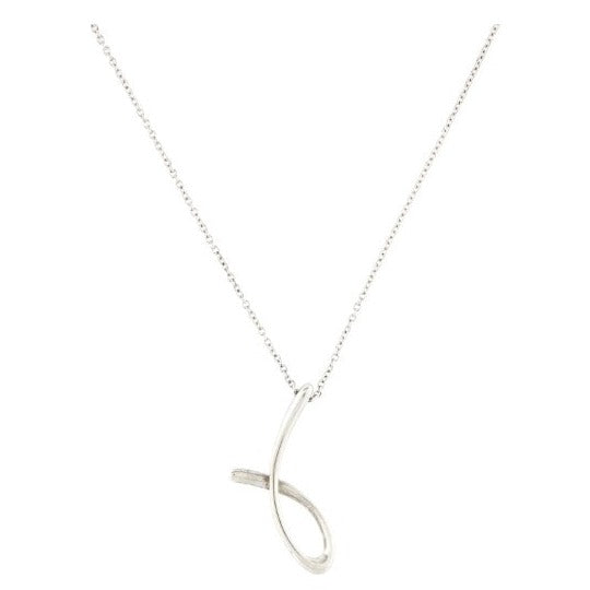 Tiffany & Co Alphabet "J"  Pendant Necklace