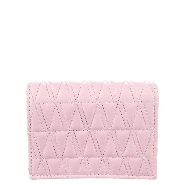 Versace Quilted Lambskin Leather Compact Wallet