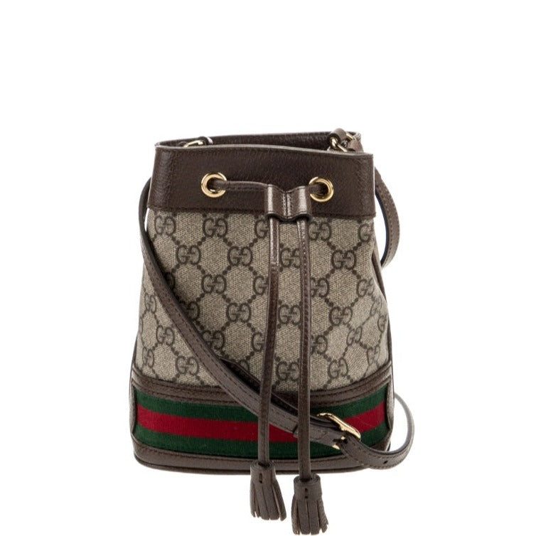 Gucci GG Supreme Mini Ophidia Bucket Bag