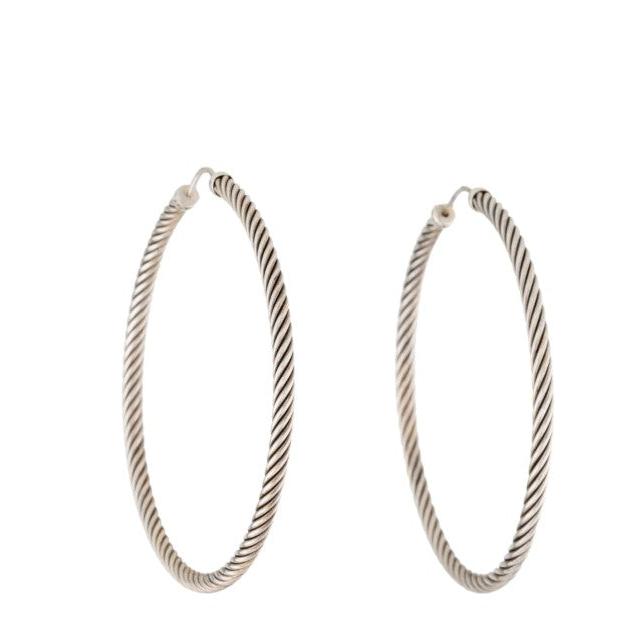 David Yurman Cable Extra-Large Hoop Earrings