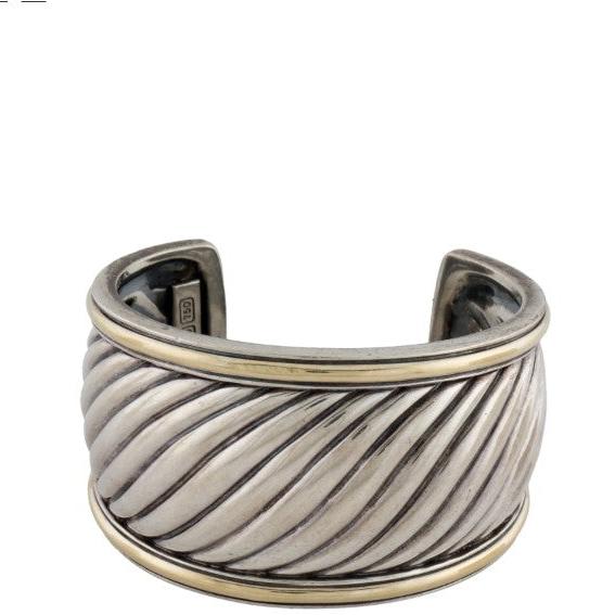 David Yurman Sculpted Cable Wide Cuff