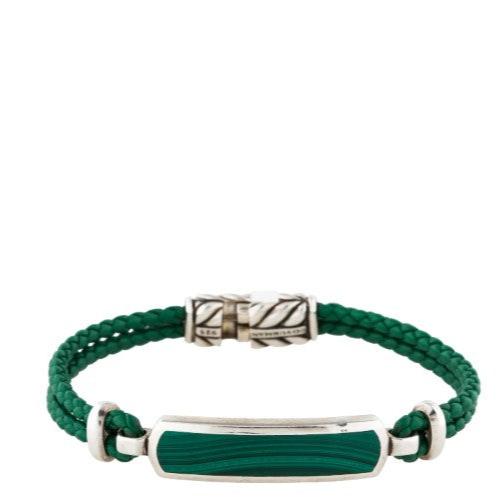 David Yurman Malachite Exotic Stone Bar Bracelet