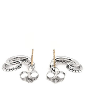 David Yurman Diamond Continuance Hoop Earrings
