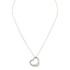 Tiffany & Co. Diamond Open Heart Necklace