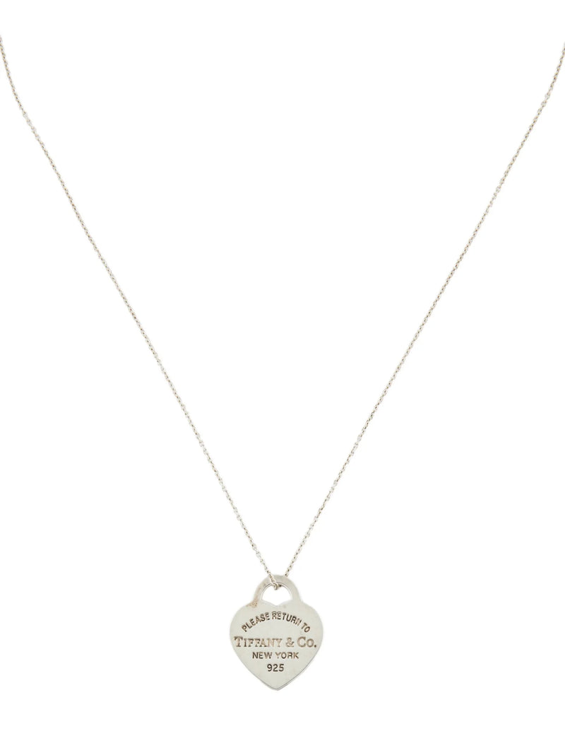 Tiffany & Co Heart Tag Pendant Necklace