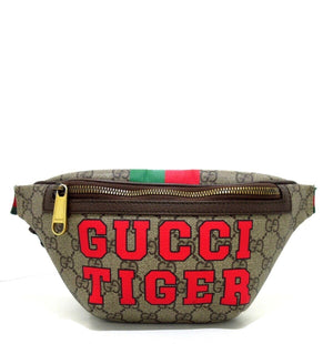 Gucci GG Supreme Tiger Waist Belt Bag