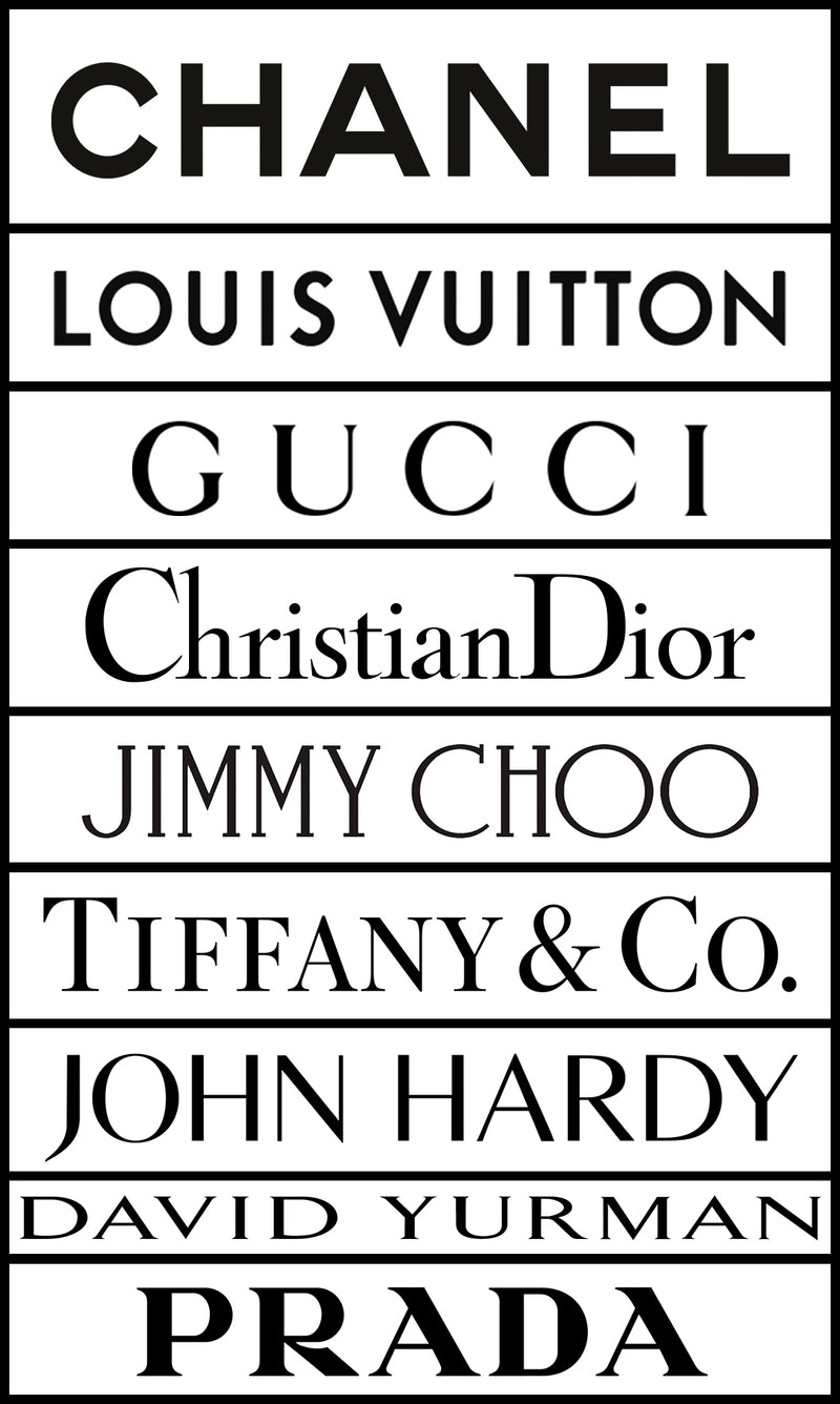 Louis Vuitton, Gucci, Dior, Tiffany & Co.  which luxury brands