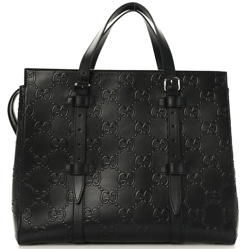 Gucci GG Tennis Embossed Tote Bag