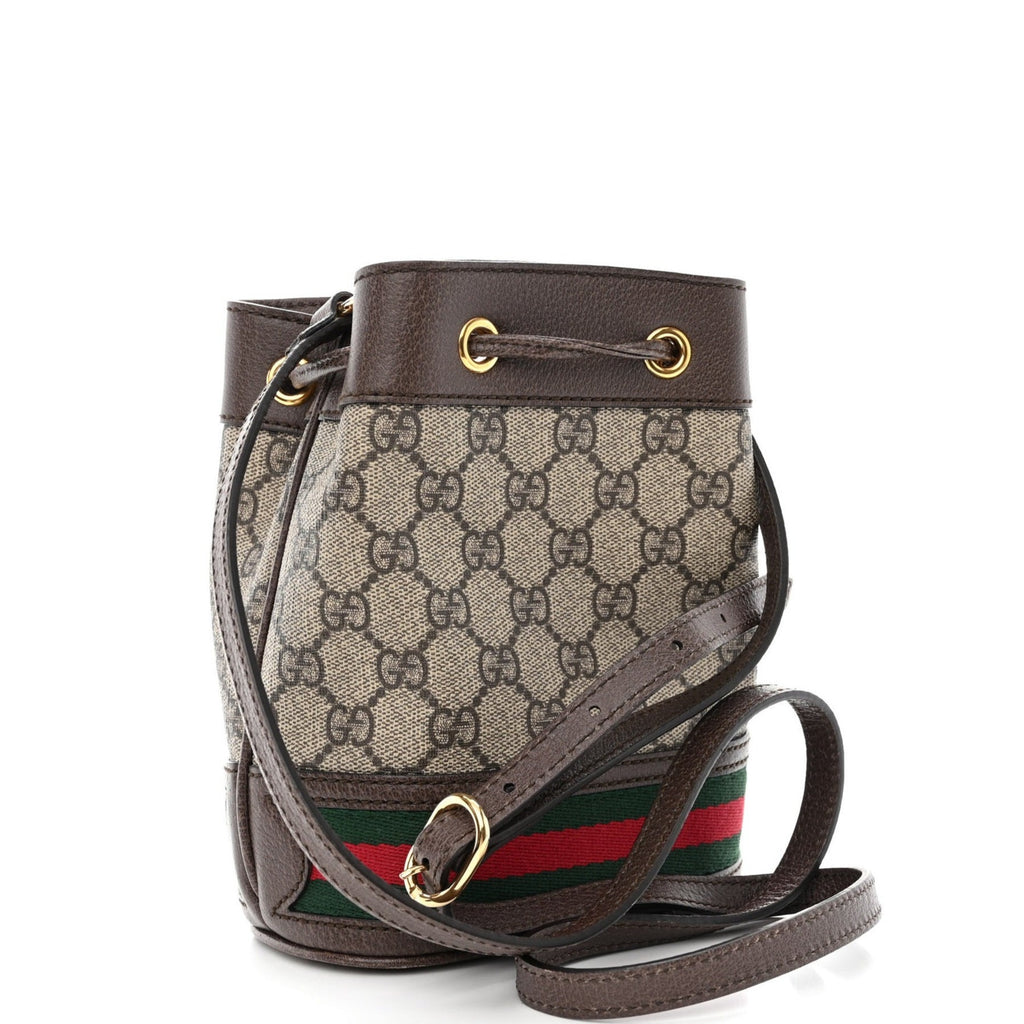 Gucci GG Supreme Mini Ophidia Bucket Bag